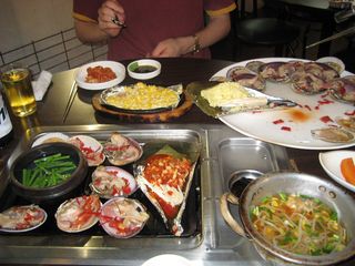 일산해수욕장 조개구이 야경