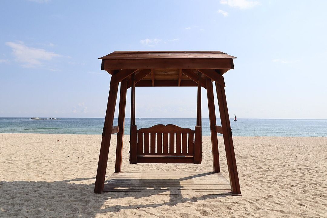 경포해변 노을 산책