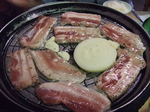 Tagig Meat Restaurant Crew · Let's eat pork belly and beef together