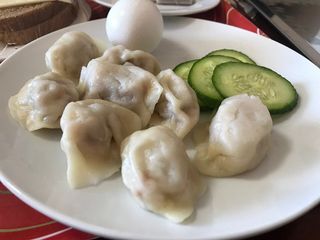 유목민 가정 방문 갓 찐 보쯔 대접