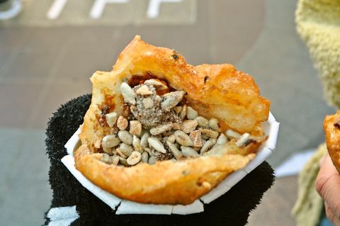Ssiat hotteok (seed-filled pancake)