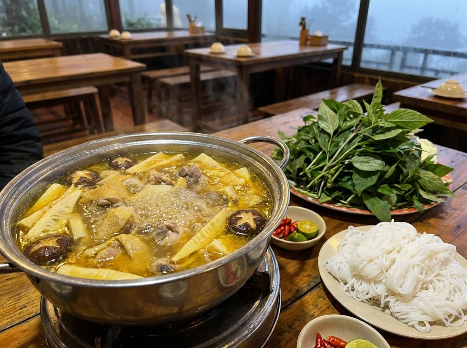 Lẩu Gà Lá É